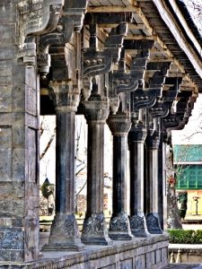 Limestone pillars at Shalimar